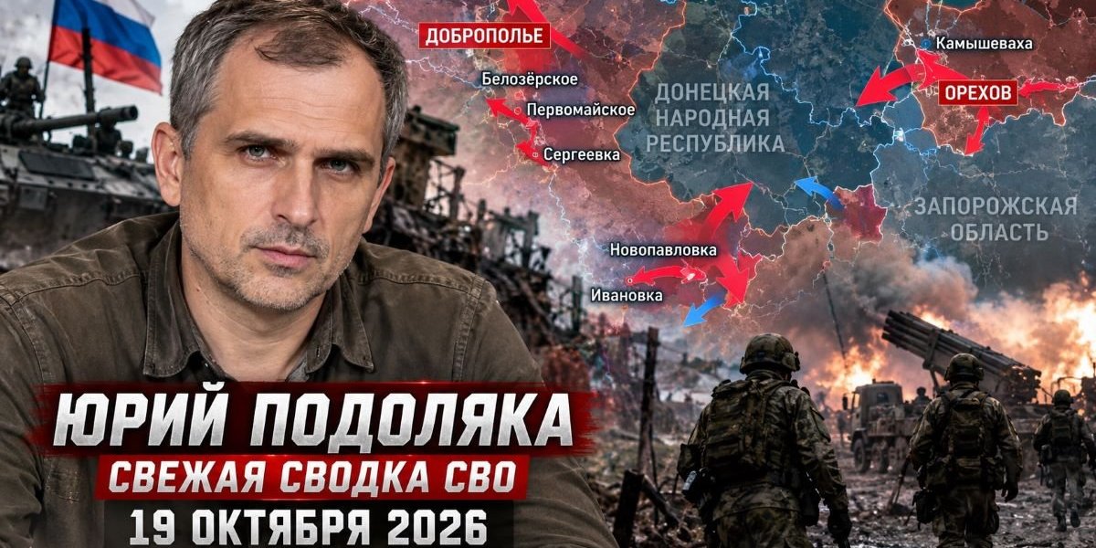 Юрий Подоляка — свежая сводка СВО 19.10.2026: наступление ВС РФ, последние новости и карта боевых действий Юрий Подоляка — свежая сводка СВО 19.10.2026: наступление ВС РФ, последние новости и карта боевых действий