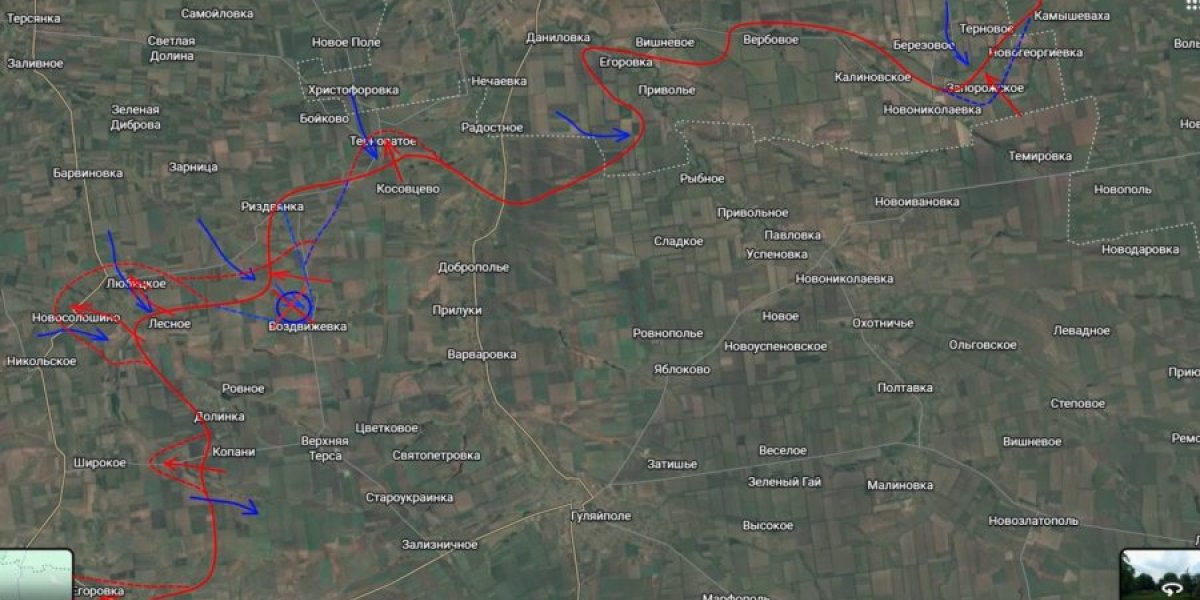 Юрий Подоляка, свежая сводка СВО на 20.10.2026: ВС РФ наступают под Ореховом и Добропольем, карта боевых действий