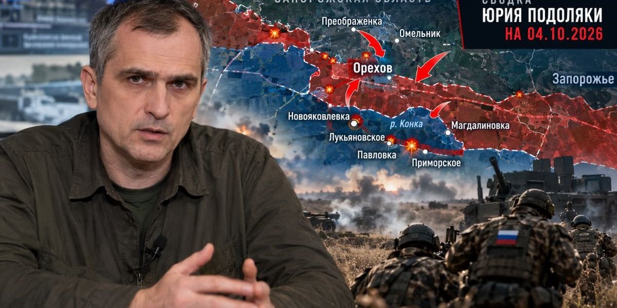 Юрий Подоляка: свежая сводка СВО на 04.10.2026 &mdash; ВС РФ расширяют наступление в Запорожской области, карта боёв