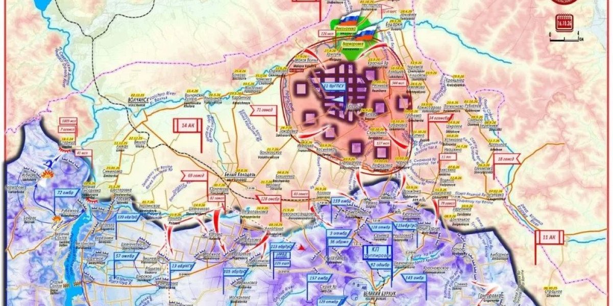 СВО на полдень 22 октября 2026: свежая карта боевых действий, сводка с фронта, освобождение Мировки и последние новости