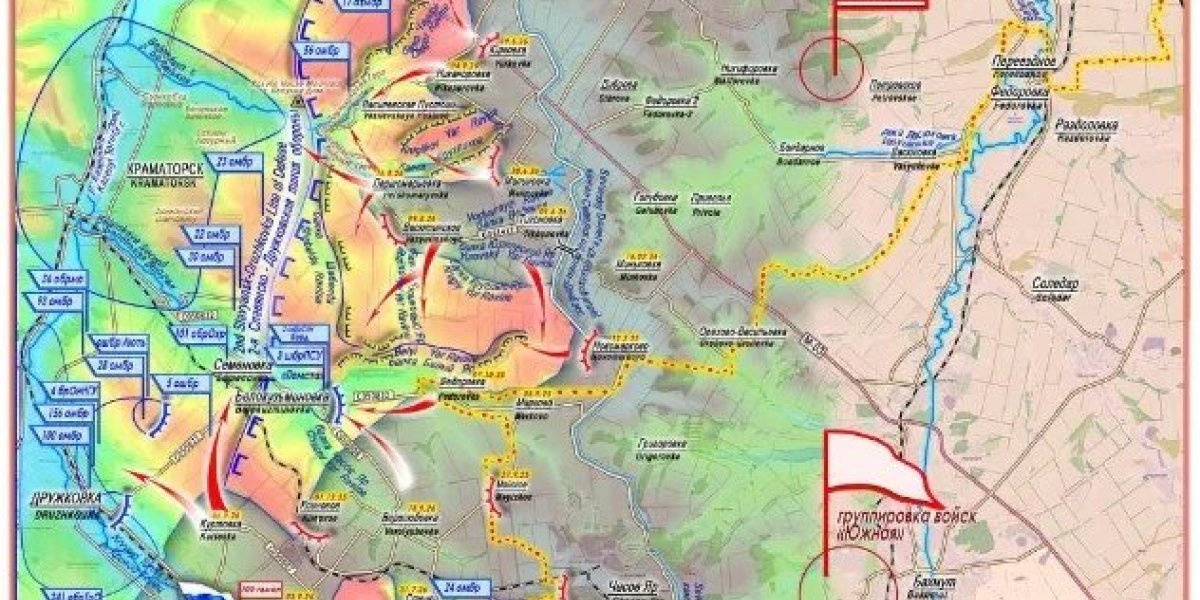 СВО на полдень 22 октября 2026: свежая карта боевых действий, сводка с фронта, освобождение Мировки и последние новости