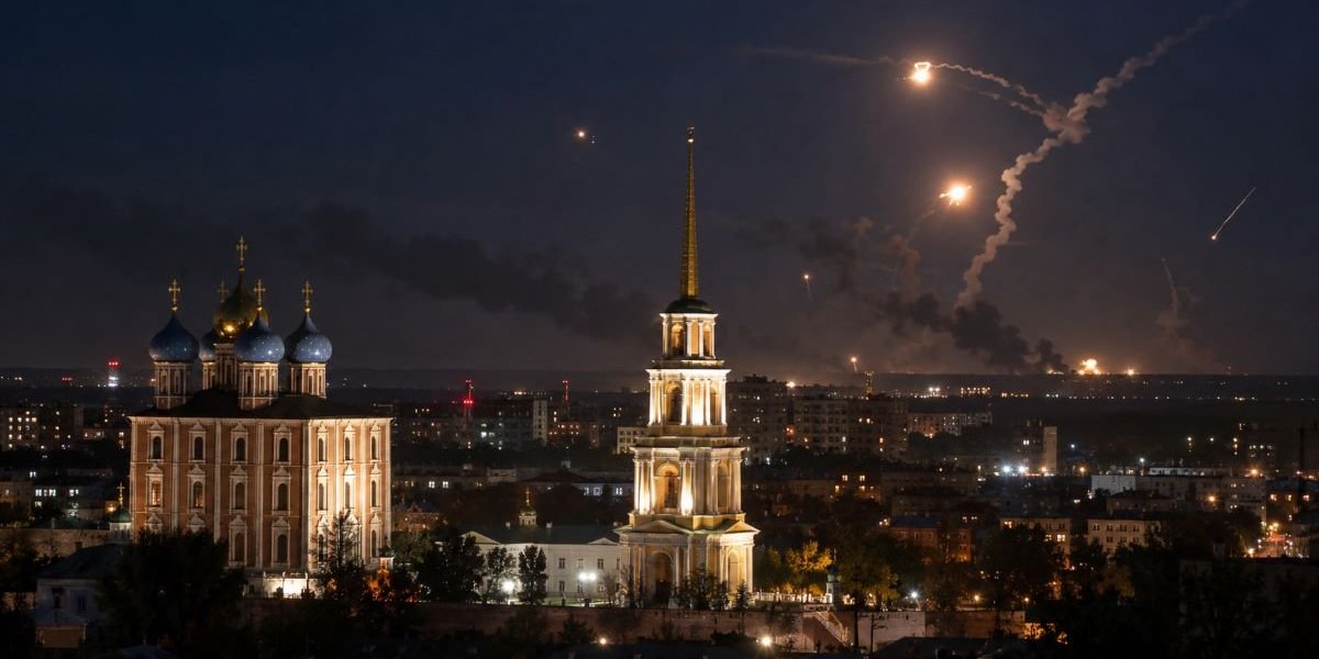 Взрывы в Рязани 5 октября 2026: жители сообщили о вспышках в небе, атака БПЛА на Рязанскую область — что известно сейчас Взрывы в Рязани 5 октября 2026: жители сообщили о вспышках в небе, атака БПЛА на Рязанскую область — что известно сейчас