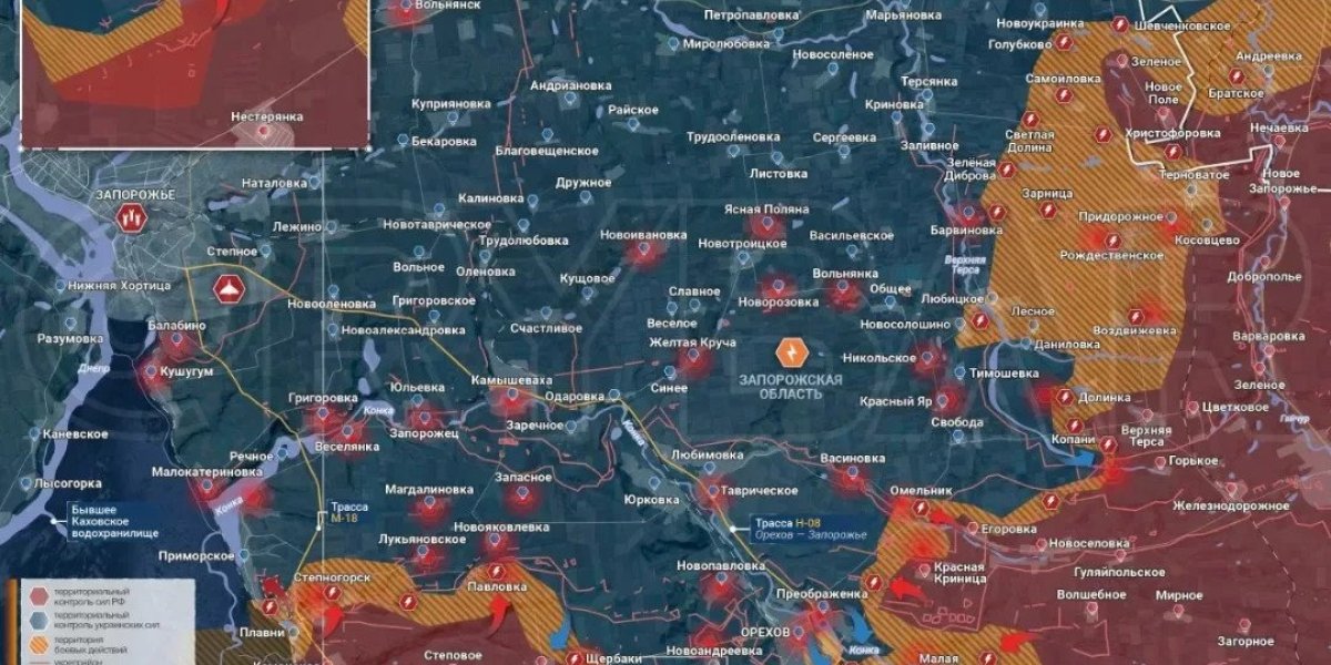 СВО на полдень 22 октября 2026: свежая карта боевых действий, сводка с фронта, освобождение Мировки и последние новости