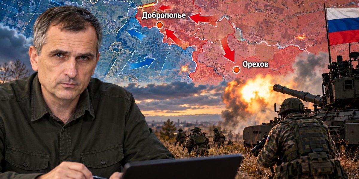 Юрий Подоляка, свежая сводка СВО на 20.10.2026: ВС РФ наступают под Ореховом и Добропольем, карта боевых действий